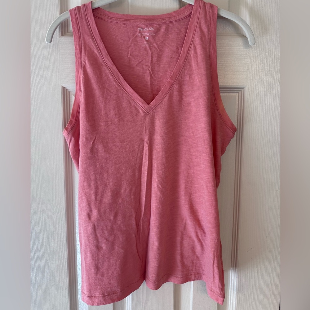 Madewell Rose V-Neck Tank Top